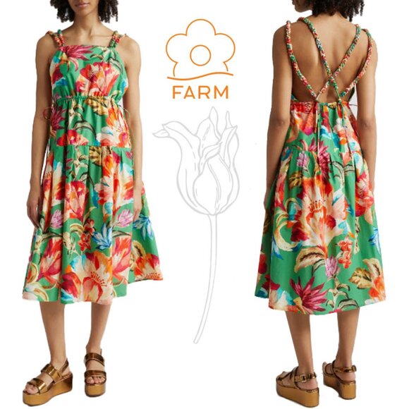 FARM Rio Dresses & Skirts - FARM Rio Tropical Floral Midi Dress